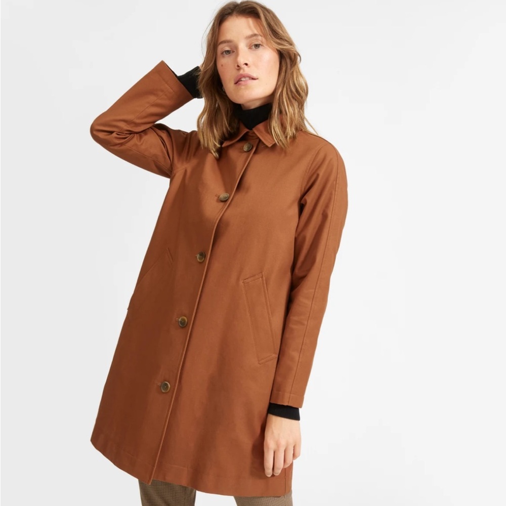 Everlane Mac Coat Brown Trench